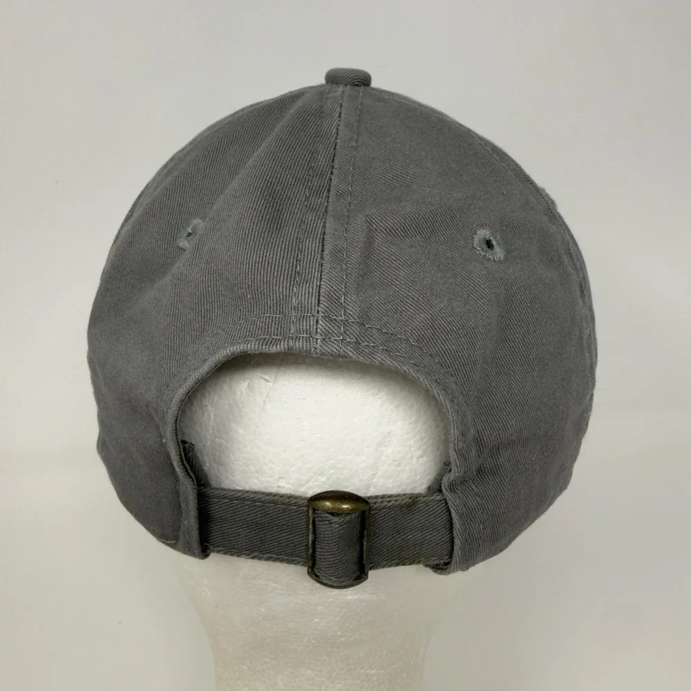 Gray Cotton Baseball Cap Embroidered Electric Guitar‎ Graphic Dad Hat Adjustable